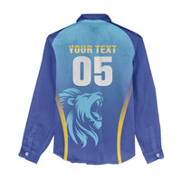 Custom Saint Lucia 2026 Cricket Women Casual Shirt Kings Never Fall