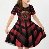 Custom Trinbago 2026 Cricket Kid Short Sleeve Dress Ride To Victory