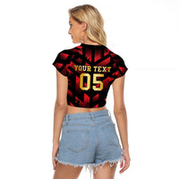Custom Trinbago 2026 Cricket Raglan Cropped T Shirt Ride To Victory