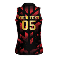 Custom Trinbago 2026 Cricket Women Sleeveless Polo Shirt Ride To Victory