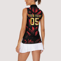 Custom Trinbago 2026 Cricket Women Sleeveless Polo Shirt Ride To Victory