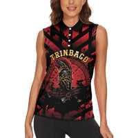 Custom Trinbago 2026 Cricket Women Sleeveless Polo Shirt Ride To Victory