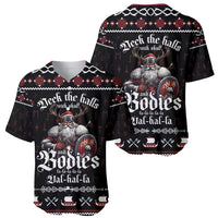 Funny Vikings Christmas Baseball Jersey Falalalala Valhalla LT05 - Wonder Print Shop