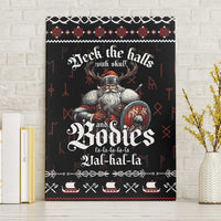 Funny Vikings Christmas Canvas Wall Art Falalalala Valhalla LT05 - Wonder Print Shop