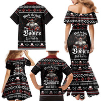 Funny Vikings Christmas Family Matching Mermaid Dress and Hawaiian Shirt Falalalala Valhalla LT05 - Wonder Print Shop