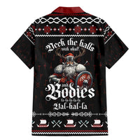 Funny Vikings Christmas Family Matching Mermaid Dress and Hawaiian Shirt Falalalala Valhalla LT05 - Wonder Print Shop