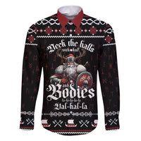 Funny Vikings Christmas Family Matching Puletasi and Hawaiian Shirt Falalalala Valhalla LT05 - Wonder Print Shop