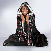 Funny Vikings Christmas Hooded Blanket Falalalala Valhalla