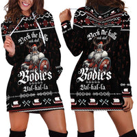 Funny Vikings Christmas Hoodie Dress Falalalala Valhalla LT05 - Wonder Print Shop