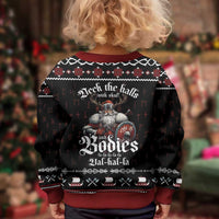 Funny Viking Christmas Kid Ugly Christmas Sweater Falalalala Valhalla LT05 - Wonder Print Shop