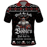 Funny Vikings Christmas Polo Shirt Falalalala Valhalla LT05 - Wonder Print Shop