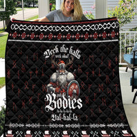 Funny Vikings Christmas Quilt Falalalala Valhalla LT05 - Wonder Print Shop