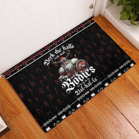 Funny Vikings Christmas Rubber Doormat Falalalala Valhalla LT05 - Wonder Print Shop
