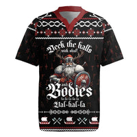 Funny Vikings Christmas Rugby Jersey Falalalala Valhalla LT05 - Wonder Print Shop