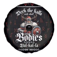 Funny Vikings Christmas Spare Tire Cover Falalalala Valhalla LT05 - Wonder Print Shop