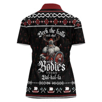 Funny Vikings Christmas Women Polo Shirt Falalalala Valhalla LT05 - Wonder Print Shop