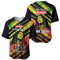 Reggae Legend Baseball Jersey Love The Life You Live Live The Life You Love
