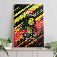 Reggae Legend Canvas Wall Art Love The Life You Live Live The Life You Love
