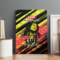 Reggae Legend Canvas Wall Art Love The Life You Live Live The Life You Love