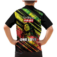 Reggae Legend Family Matching Mermaid Dress and Hawaiian Shirt Love The Life You Live Live The Life You Love