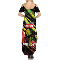 Reggae Legend Family Matching Summer Maxi Dress and Hawaiian Shirt Love The Life You Live Live The Life You Love LT05 - Wonder Print Shop