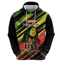 Reggae Legend Hoodie Love The Life You Live Live The Life You Love LT05 - Wonder Print Shop
