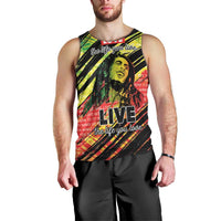 Reggae Legend Men Tank Top Love The Life You Live Live The Life You Love LT05 - Wonder Print Shop