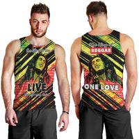 Reggae Legend Men Tank Top Love The Life You Live Live The Life You Love LT05 - Wonder Print Shop