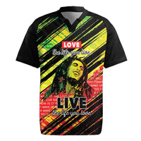 Reggae Legend Rugby Jersey Love The Life You Live Live The Life You Love LT05 - Wonder Print Shop