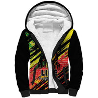 Reggae Legend Sherpa Hoodie Love The Life You Live Live The Life You Love LT05 - Wonder Print Shop