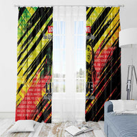Reggae Legend Window Curtain Love The Life You Live Live The Life You Love LT05 - Wonder Print Shop