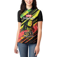Reggae Legend Women Polo Shirt Love The Life You Live Live The Life You Love LT05 - Wonder Print Shop