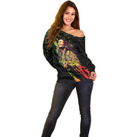 Legend Bob Off Shoulder Sweater One Love Heart Destiny LT05 - Wonder Print Shop