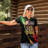 Legend Bob Women Polo Shirt One Love Heart Destiny LT05 - Wonder Print Shop