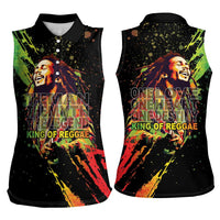 Legend Bob Women Sleeveless Polo Shirt One Love Heart Destiny LT05 - Wonder Print Shop