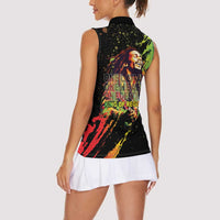 Legend Bob Women Sleeveless Polo Shirt One Love Heart Destiny LT05 - Wonder Print Shop