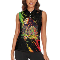 Legend Bob Women Sleeveless Polo Shirt One Love Heart Destiny LT05 - Wonder Print Shop