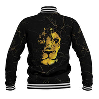 Reggae King Marley Baseball Jacket Gold Lion