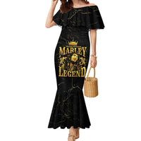 Reggae King Marley Mermaid Dress Gold Lion LT05 - Wonder Print Shop