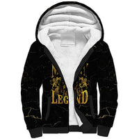 Reggae King Marley Sherpa Hoodie Gold Lion LT05 - Wonder Print Shop