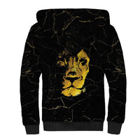 Reggae King Marley Sherpa Hoodie Gold Lion LT05 - Wonder Print Shop