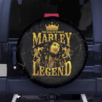 Reggae King Marley Spare Tire Cover Gold Lion LT05 - Wonder Print Shop