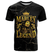 Reggae King Marley T Shirt Gold Lion LT05 - Wonder Print Shop