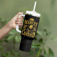 Reggae King Marley Tumbler With Handle Gold Lion LT05 - Wonder Print Shop