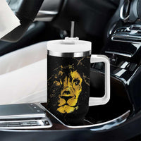 Reggae King Marley Tumbler With Handle Gold Lion LT05 - Wonder Print Shop