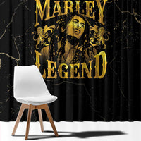 Reggae King Marley Window Curtain Gold Lion LT05 - Wonder Print Shop