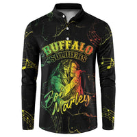 Reggae King Buffalo Soldier Button Sweatshirt Honoring The Legend