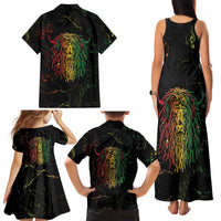Reggae King Buffalo Soldier Family Matching Tank Maxi Dress and Hawaiian Shirt Honoring The Legend LT05 - Wonder Print Shop