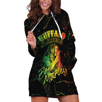 Reggae King Buffalo Soldier Hoodie Dress Honoring The Legend LT05 - Wonder Print Shop