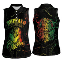 Reggae King Buffalo Soldier Women Sleeveless Polo Shirt Honoring The Legend LT05 - Wonder Print Shop